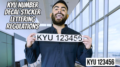 kyu number decal sticker lettering regulations 