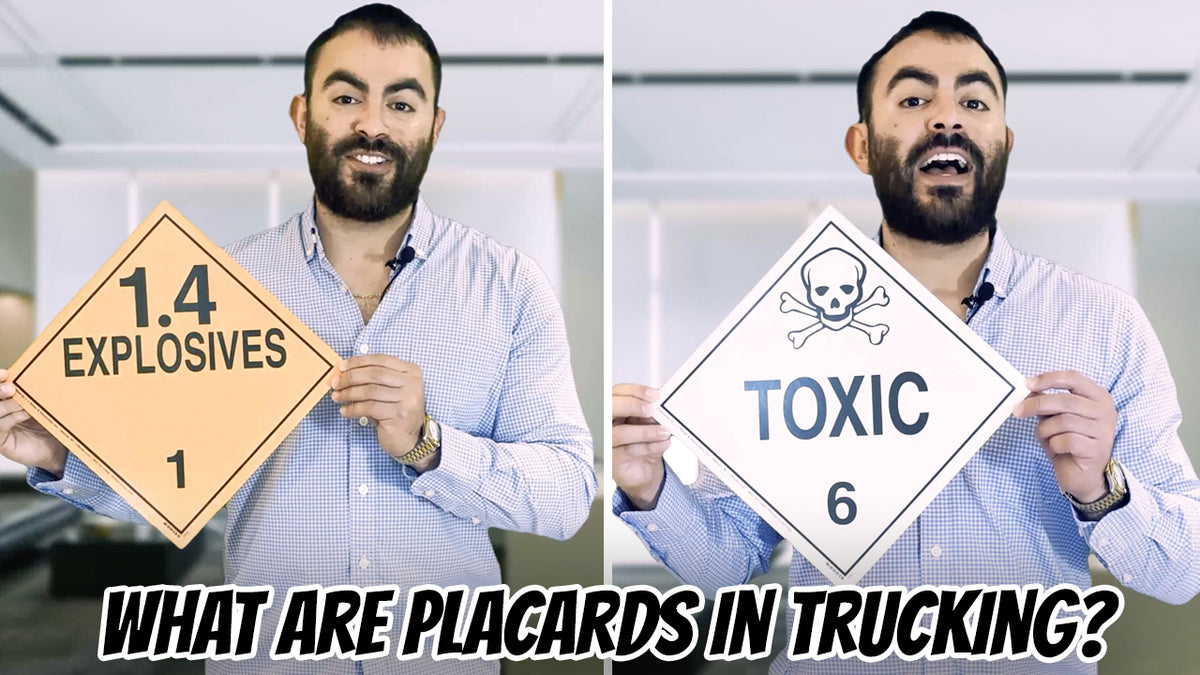 Let's Talk About Placards! What Do Placards Mean In Trucking? Plac