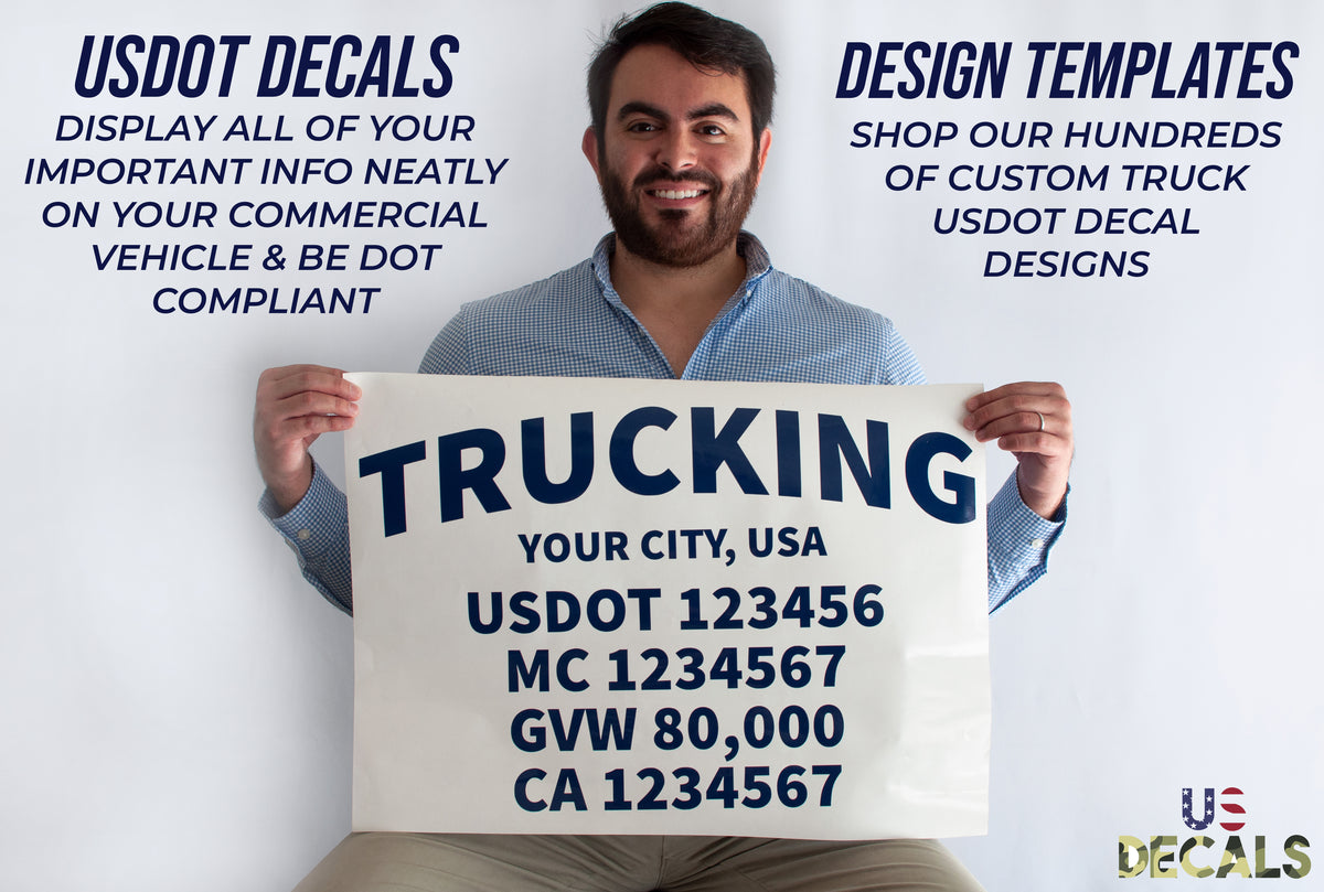 Custom USDOT Truck Decal Template Designs The Best in USDOT Truck Co
