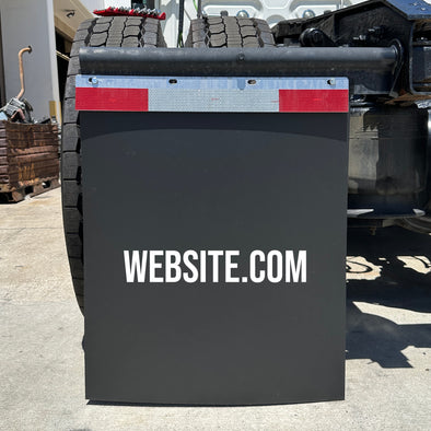Custom Semi-Truck Mud Flaps | Add Your Own Text Or Logo | 1 Line