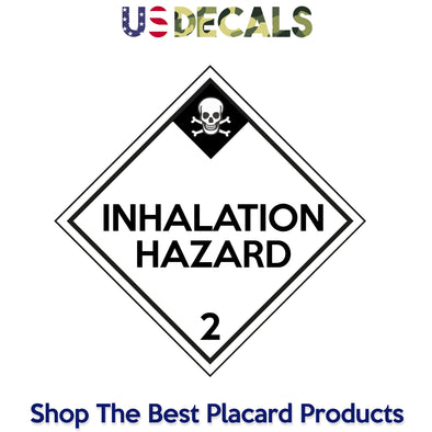 Hazard Class 2: Inhalation Hazard Placard Sign