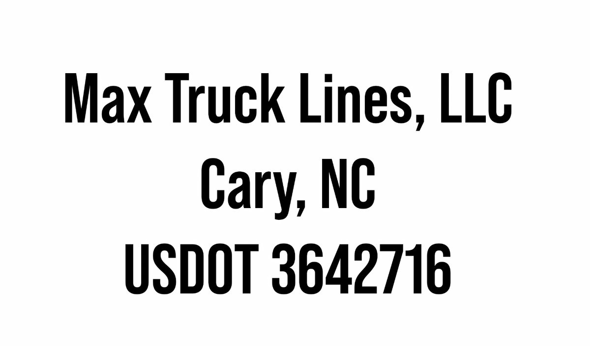 Custom Order for Max Truck Lines US Decals