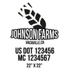 company name farm, wheat and US DOT