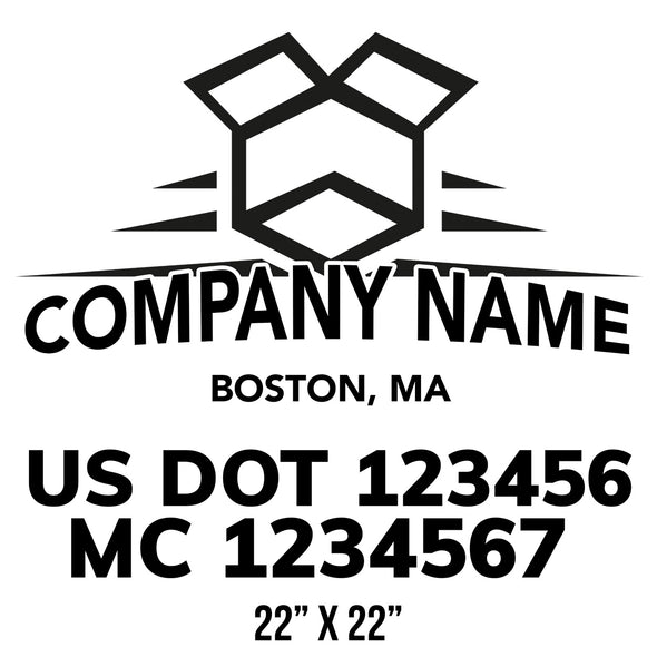 company name moving box