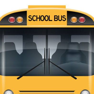 School Bus CAP Lettering Decal Sticker