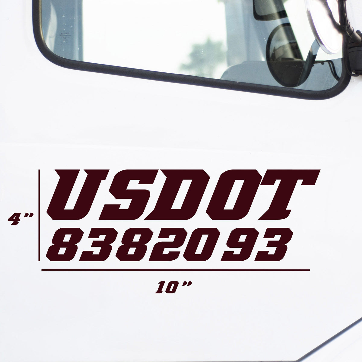 Modern USDOT Decal, 2 Pack US Decals