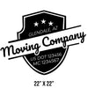 company name moving badges