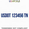 usdot decal tn Tennessee