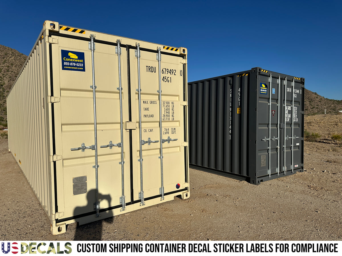 Midlock Container Sticker Custom Shipping Container Decal Stickers for Compliance – US Decals