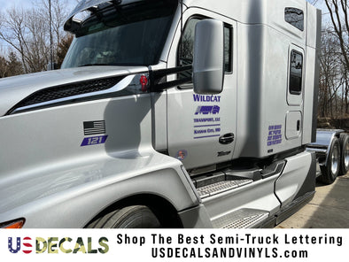 Shop The Best USDOT Semi-Truck Lettering Decals On The Web