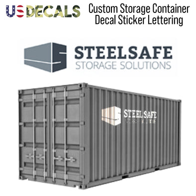 shipping container logo decal sticker lettering