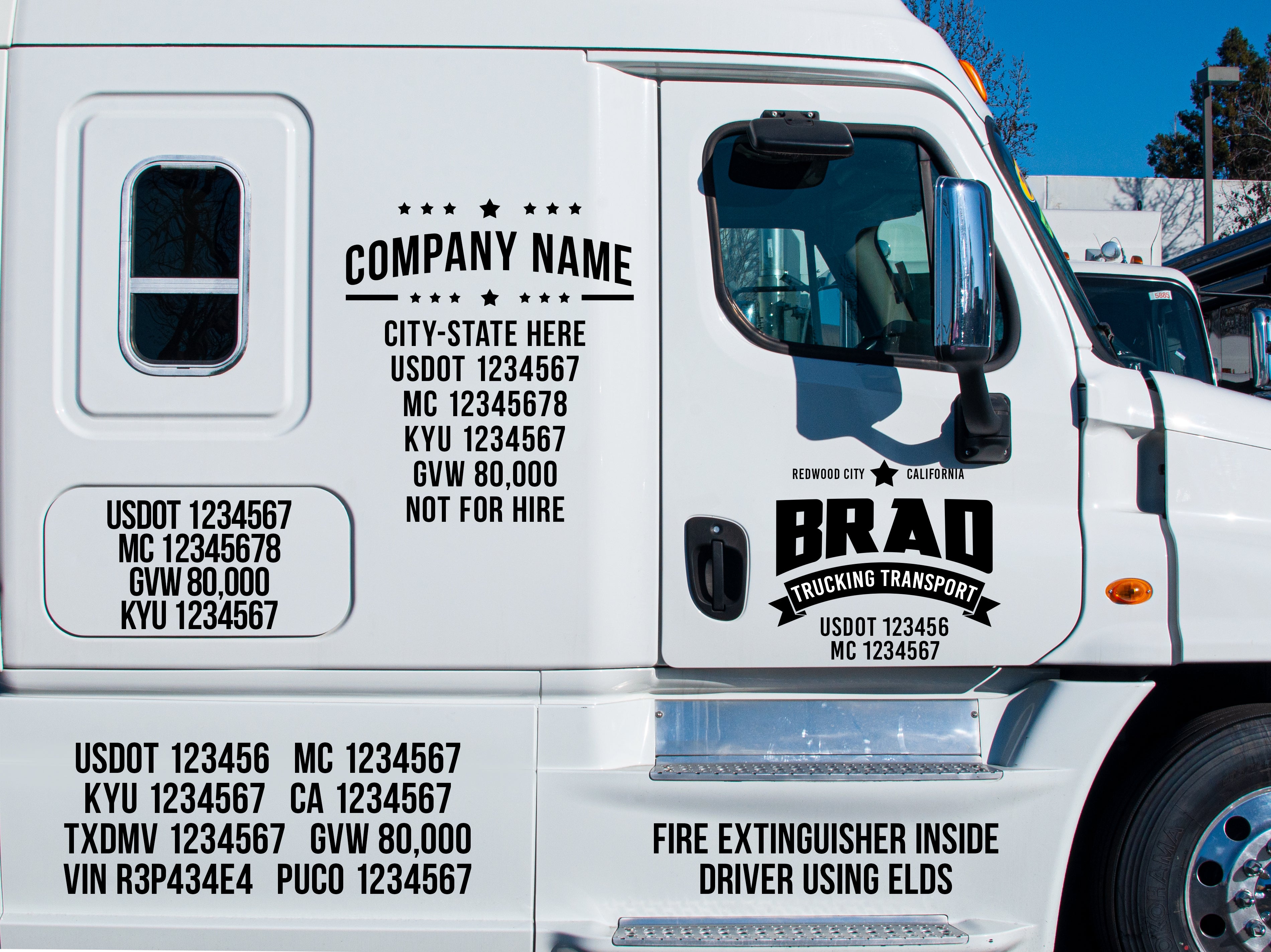 Does Kyu Number Have to Be on Truck