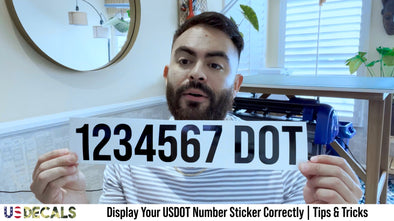 how not to display your us dot number sticker decal