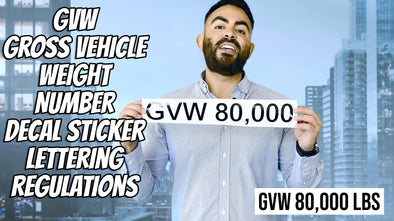 gvw number decal sticker display regulations 