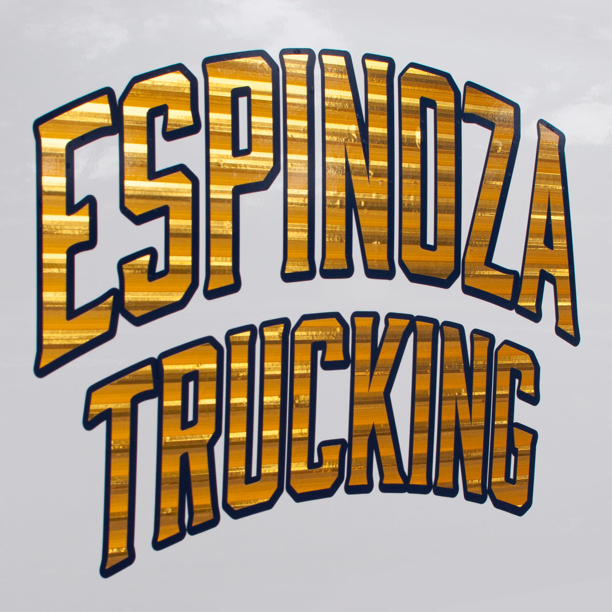 New Custom Metallic Lettering Truck Door Decal Sticker – US Decals