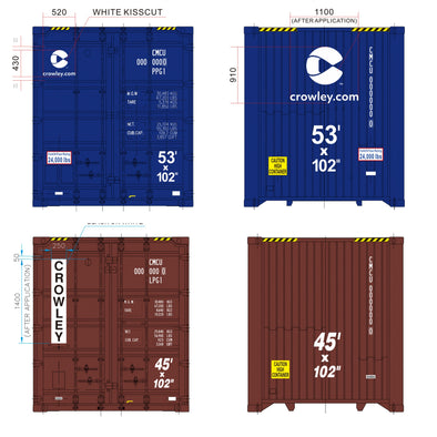 Shop Shipping Container Decal Sticker Signs From The Professionals | W ...