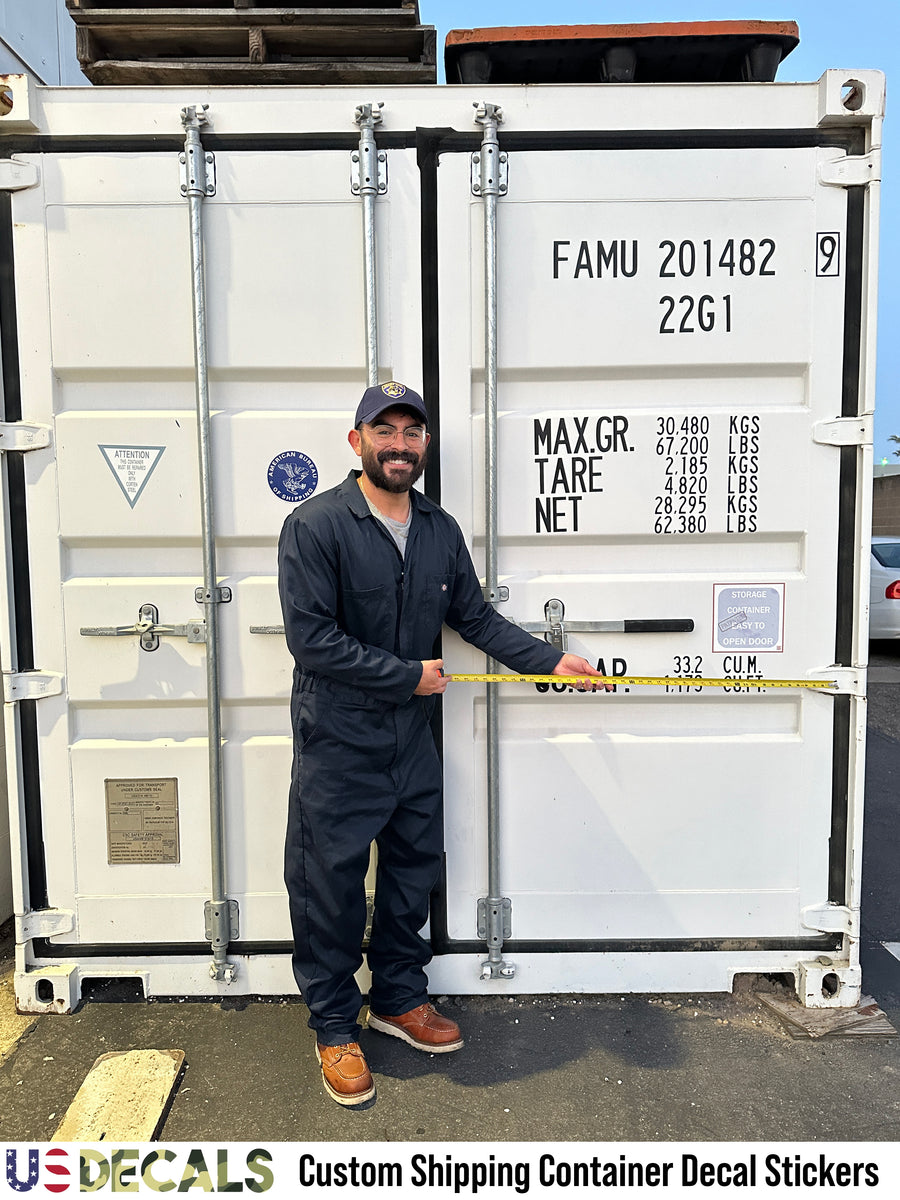 Custom Shipping Container Decal Sticker Lettering For Compliance – US ...