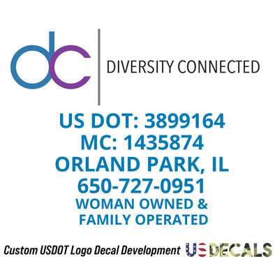 Custom USDOT Decal Design & Logo Updates/Refreshes