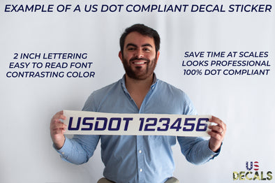 example of usdot compliant decal sticker