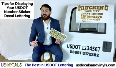 (VIDEO) Tips for Displaying Your USDOT Regulations Numbers Correctly | US DOT Truck Lettering Tips & Tricks