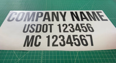 usdot vinyl lettering