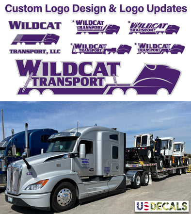 custom trucking usdot logo decal sticker