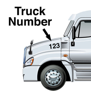 truck number decals (truck required)