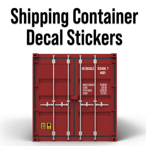 shipping container decal stickers