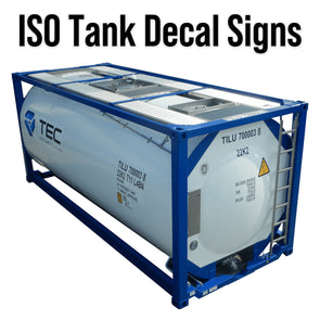 iso tank decal signs