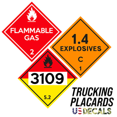 trucking placard signs