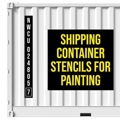 shipping container stencils