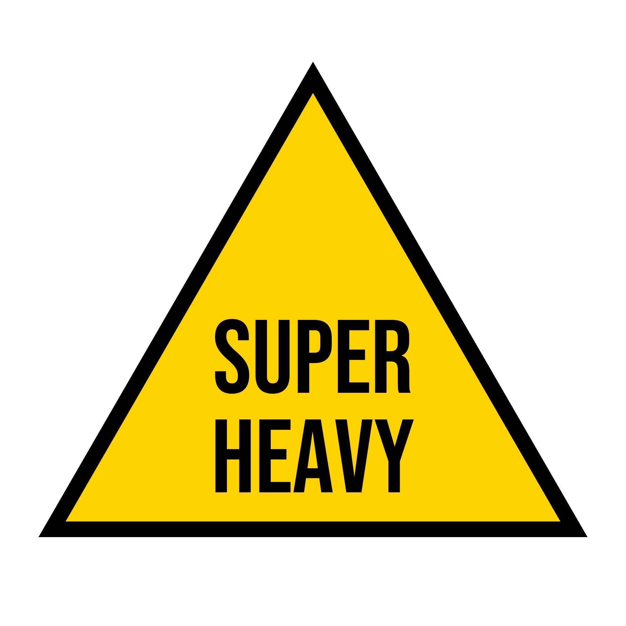 ISO Tank Super Heavy Triangle Decal Sticker Label Sign – US Decals