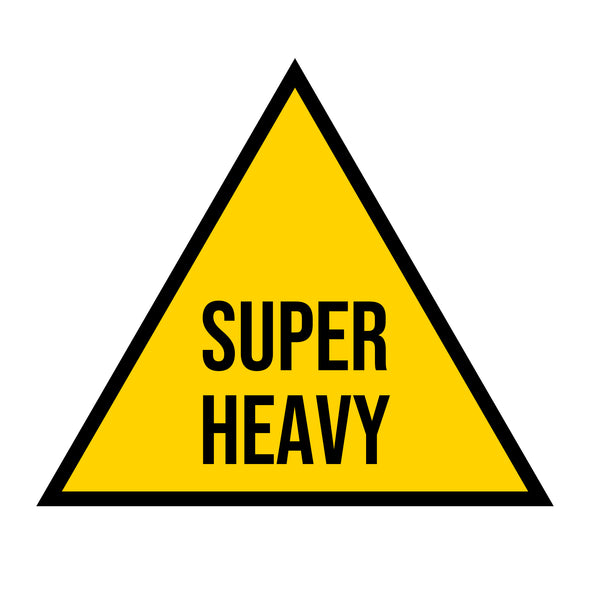 ISO Tank Super Heavy Triangle Decal Sticker Label Sign