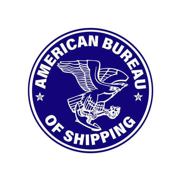 American Bureau of Shipping Container Certification Decal Sticker Label