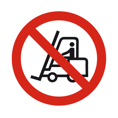 ISO Tank No Forklift Decal Sticker Label Sign