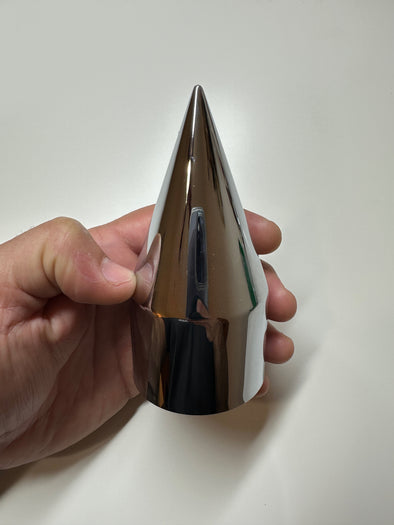 Style 8 | Semi-Truck or Commercial Vehicle 33MM Chrome Flange Lug Nut Cover