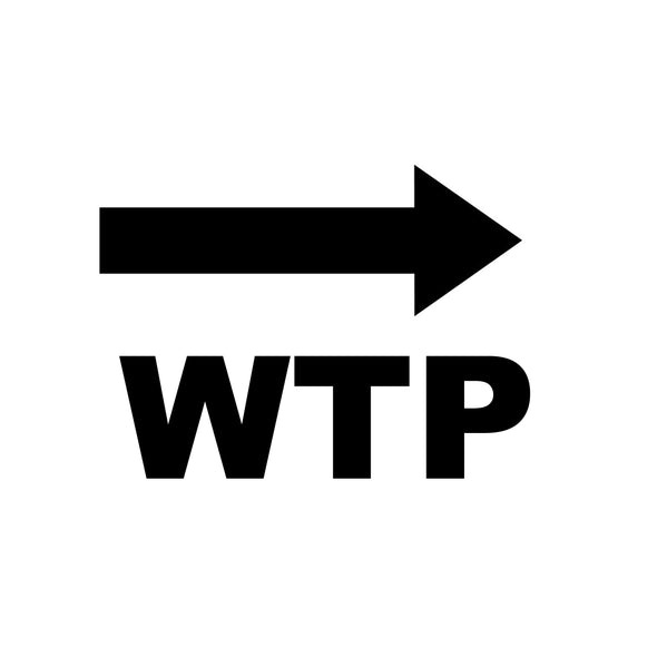 WTP (Wide Twist Pick) Right Decal Sticker Sign For Shipping Container Trailers