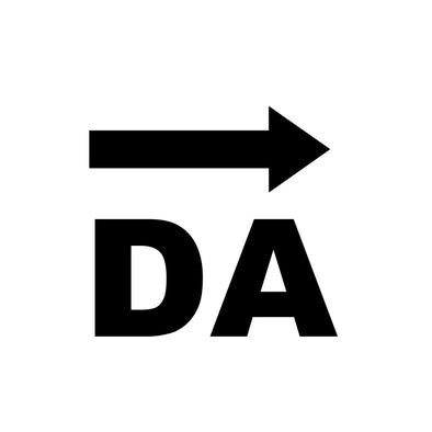 DA (Dual Aperture) Right Decal Sticker Sign For Shipping Container Trailers