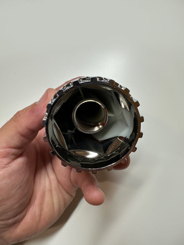 Style 9 | Semi-Truck or Commercial Vehicle 33MM Chrome Flange Lug Nut Cover