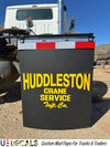 custom semi truck and trailer mud flaps