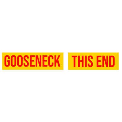 Gooseneck This End Decal Sticker Sign For Shipping Container Trailers