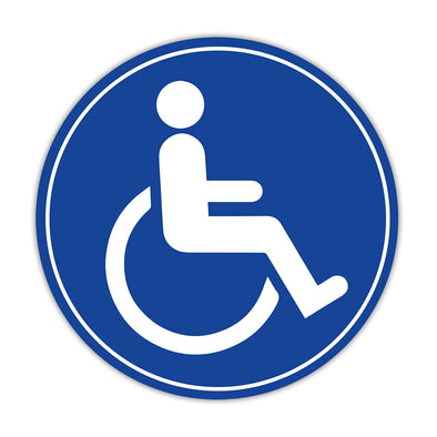 Wheelchair Handicap Sign Decal Sticker For Service Vehicles