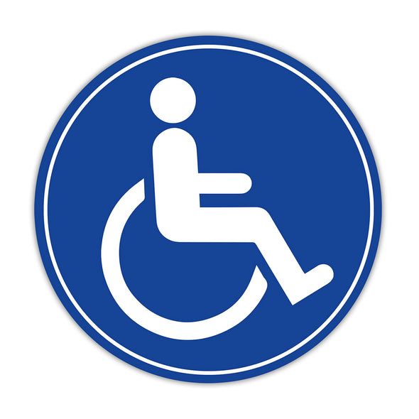 Wheelchair Handicap Sign Decal Sticker For Service Vehicles