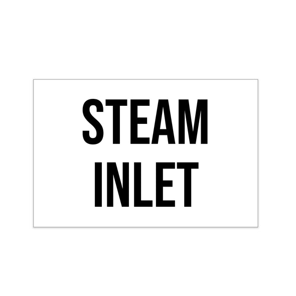 ISO Tank Steam Inlet Decal Sticker Label Sign