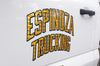 gold truck door decal