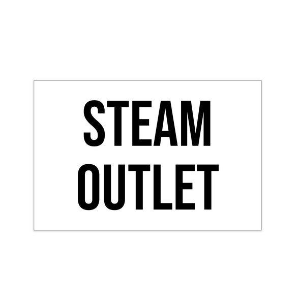 ISO Tank Steam Outlet Decal Sticker Label Sign