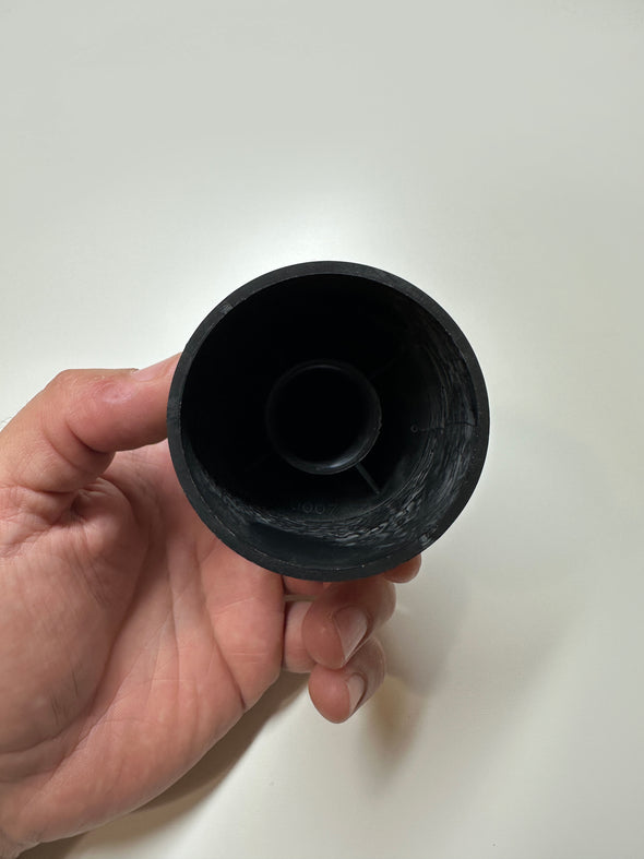 Style 10 (Black) | Semi-Truck or Commercial Vehicle 33MM Matte Black Flange Lug Nut Cover