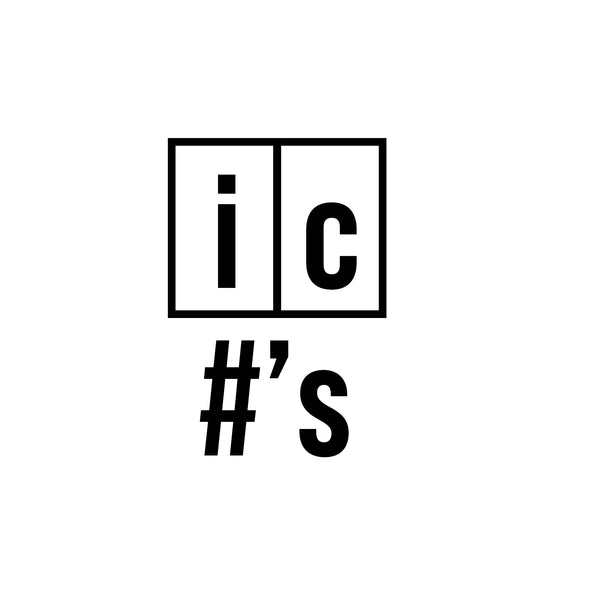 ISO Tank iC Blank Decal Sticker Label Sign