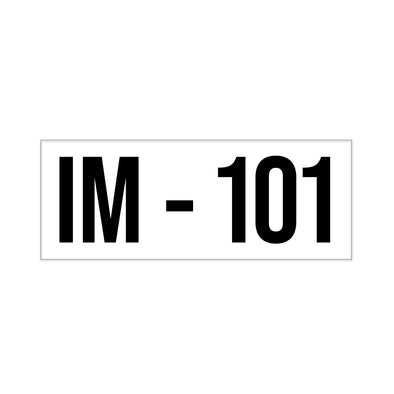 ISO Tank IM-101 Decal Sticker Label Sign