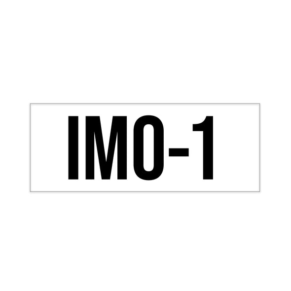 ISO Tank IMO-1 Decal Sticker Label Sign